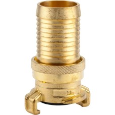 GARDENA Messing Druckkupplung, für 32mm (1.1/4“)-Schläuche, Schlauchstück(mit Schnellkupplung)