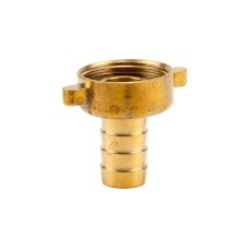 GARDENA Messing-Schlauchverschraubung 26,5mm (G 3/4"), Schlauchstück(für 13mm (1/2“)-Schläuche)