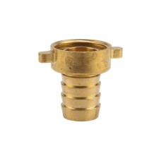 GARDENA Messing-Schlauchverschraubung 26,5mm (G 3/4"), Schlauchstück(für 19mm (3/4“)-Schläuche)