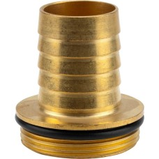 GARDENA Messing Schlauchverschraubung mit Bund und O-Ring, Schlauchstück(1-teilig)