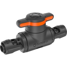 GARDENA Micro-Drip-System Absperr-/Regulierventil 13mm (1/2")(grau/orange, Modell 2023)