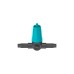 GARDENA Micro-Drip-System Regulierbarer Reihentropfer 0-15 l/h(schwarz/türkis, 10 Stück, Modell 2023)