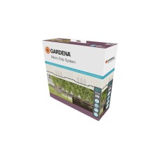 GARDENA Micro-Drip-System Tropfbewässerung Hecken/Büsche Set, 25 Meter, Tropfer(schwarz, Modell 2023, ober- und unterirdisch)