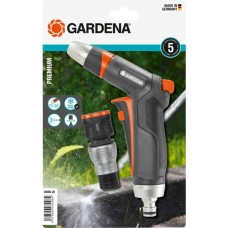 GARDENA Premium Reinigungsspritzen-Set 18306-20(schwarz/silber, 13mm (1/2") - 15mm (5/8“))