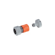GARDENA Pumpen-Anschlusssatz 13mm (1/2“), Schlauchstück(grau/orange)