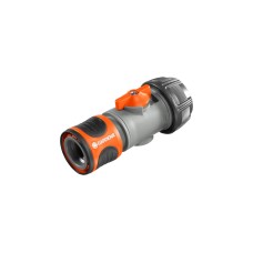 GARDENA Regulierstop 19mm (3/4"), Schlauchstück(grau/orange)