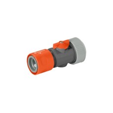 GARDENA Regulierstop 19mm (3/4"), Schlauchstück(grau/orange)