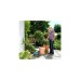 GARDENA Schlauchtrommel Classic 10 Set, mit Schlauch(grau/türkis, 10 Meter, mit Systemteilen und Spritze)
