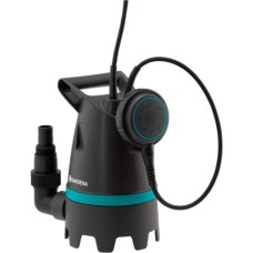 GARDENA Schmutzwasser-Tauchpumpe 10500 BASIC, Tauch- / Druckpumpe(schwarz/türkis, 400 Watt)