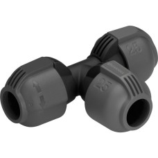 GARDENA Sprinklersystem T-Stück 25mm, Verbindung(schwarz/grau)