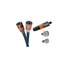 GARDENA Textilschlauch Liano Xtreme 3/4", 25 Meter(dunkelgrau/orange, Modell 2023)
