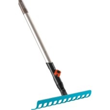 GARDENA combisystem-Rechen Sortiment(türkis/holz, 30cm, mit Stiel)