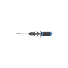 GEDORE Magazin-Schraubendreher mit Knarrenfunktion SilentGEAR 1/4"(schwarz/blau, mit 12 Bits)