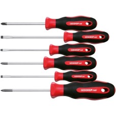 GEDORE Red 2K-Schraubendreher-Satz, 6-teilig(rot/schwarz)