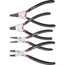 GEDORE Red Sicherungsring-Zangen-Satz gerade und gewinkelt, 4-teilig, Zangen-Set(schwarz)