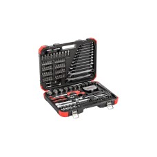 GEDORE red Steckschlüssel-Satz 1/4" + 1/2", 232-teilig, Werkzeug-Set(rot/schwarz, mit 2 Umschalt-Knarren)