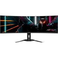 GIGABYTE AORUS CO49DQ, Gaming-Monitor(124.4 cm (49 Zoll), schwarz, DQHD, Curved, USB-C, AMD Free-Sync Premium Pro, 144Hz Panel)