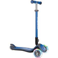 GLOBBER Elite Deluxe mit Leuchtrollen, Scooter(blau)