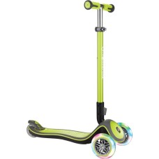 GLOBBER Elite Deluxe mit Leuchtrollen, Scooter(hellgrün)