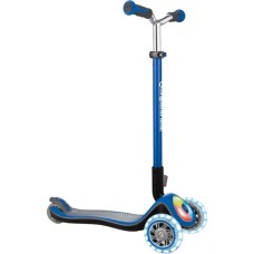 GLOBBER Elite Prime mit Leuchtrollen und Flashlight, Scooter(blau/schwarz)