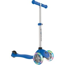 GLOBBER Primo Lights mit Leuchtrollen, Scooter(blau)