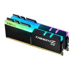G.Skill DIMM 16 GB DDR4-3600 (2x 8 GB) Dual-Kit, Arbeitsspeicher(schwarz, F4-3600C18D-16GTZRX, Trident Z RGB, INTEL XMP)