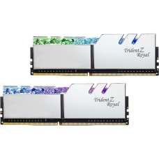 G.Skill DIMM 16 GB DDR4-4000 (2x 8 GB) Dual-Kit, Arbeitsspeicher(silber, F4-4000C16D-16GTRSA, Trident Z Royal, INTEL XMP)