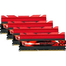 G.Skill DIMM 32 GB DDR3-2400 (4x 8 GB) Quad-Kit, Arbeitsspeicher(F3-2400C10Q-32GTX, TridentX, INTEL XMP, Retail)
