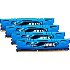 G.Skill DIMM 32 GB DDR3-2400 (4x 8 GB) Quad-Kit, Arbeitsspeicher(F3-2400C11Q-32GAB, ARES, INTEL XMP)