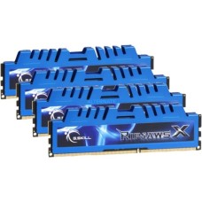 G.Skill DIMM 32 GB DDR3-2400 (4x 8 GB) Quad-Kit, Arbeitsspeicher(F3-2400C11Q-32GXM, RipjawsX, INTEL XMP)