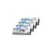 G.Skill DIMM 32 GB DDR4-3600 (4x 8 GB) Quad-Kit, Arbeitsspeicher(silber (glänzend), F4-3600C16Q-32GTESC, Trident Z Royal Elite, INTEL XMP)