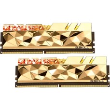 G.Skill DIMM 32 GB DDR4-4800 (2x 16 GB) Dual-Kit, Arbeitsspeicher(gold (glänzend), F4-4800C20D-32GTEG, Trident Z Royal Elite, INTEL XMP)