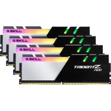 G.Skill DIMM 64 GB DDR4-3600 (4x 16 GB) Quad-Kit, Arbeitsspeicher(schwarz/silber, F4-3600C14Q-64GTZNA, Trident Z Neo, INTEL XMP)