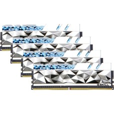 G.Skill DIMM 64 GB DDR4-3600 (4x 16 GB) Quad-Kit, Arbeitsspeicher(silber, F4-3600C16Q-64GTESC, Trident Z Royal Elite, INTEL XMP)