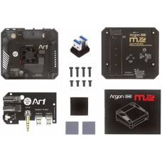 Gehäuse für Raspberry Pi 4 Argon One M.2(schwarz, für Raspberry Pi 4 B)