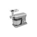 Gutfels Küchenmaschine KM 8101 SI(silber, 1.200 Watt)