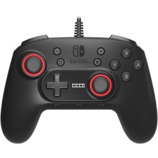 HORI Horipad +, Gamepad(schwarz/rot, Nintendo Switch, PC)