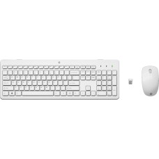 HP 230 Wireless-Maus und -Tastatur, Desktop-Set(weiß, DE-Layout)