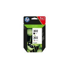 HP Tinte Nr. 302 schwarz + cyan/magenta/gelb(X4D37AE)(schwarz)