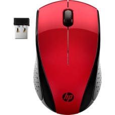 HP Wireless-Maus 220(schwarz/rot, Sunset Red)