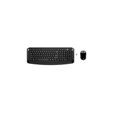 HP Wireless Tastatur und Maus 300, Desktop-Set(schwarz, DE-Layout)
