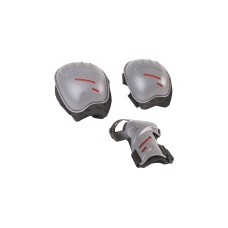 HUDORA Biomechanisches Protektorenset joey Gr. M(grau/rot)