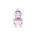 HUDORA My First Quad Girl, Gr. 30-33, Rollschuhe(pink/weiß)