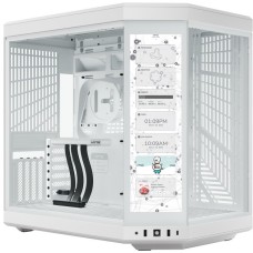 HYTE Y70 Touch Snow White, Tower-Gehäuse(weiß, Tempered Glass)