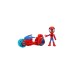 Hasbro Marvel Spidey and His Amazing Friends - Spidey mit Motorrad, Spielfigur