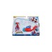 Hasbro Marvel Spidey and His Amazing Friends - Spidey mit Motorrad, Spielfigur