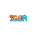 Hasbro Nerf Super Soaker Hydro Frenzy, Wasserpistole(türkis/weiß)