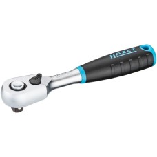 Hazet HiPer Feinzahn-Umschaltknarre 863HPS, 1/4"(schwarz/blau, Betätigungswinkel 4°, Sicherheitsverriegelung)