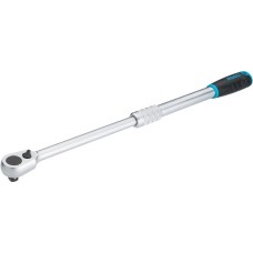 Hazet HiPer Feinzahn-Umschaltknarre 916HPLG, 1/2"(schwarz/blau, ausziehbar, Betätigungswinkel 4°, Kugelsicherung)