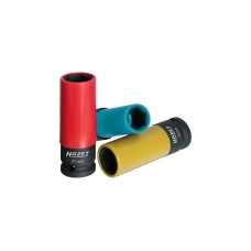 Hazet Kraft Steckschlüssel 903 SPC/3, 1/2"(mehrfarbig, mit farbigen Hülsen, für Alu-Felgen)